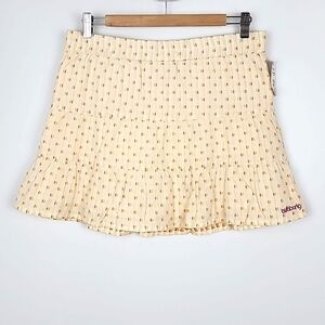 Billabong Women's A Line  Tiered Patterned Print Cotton Skirt Lined Size Medium